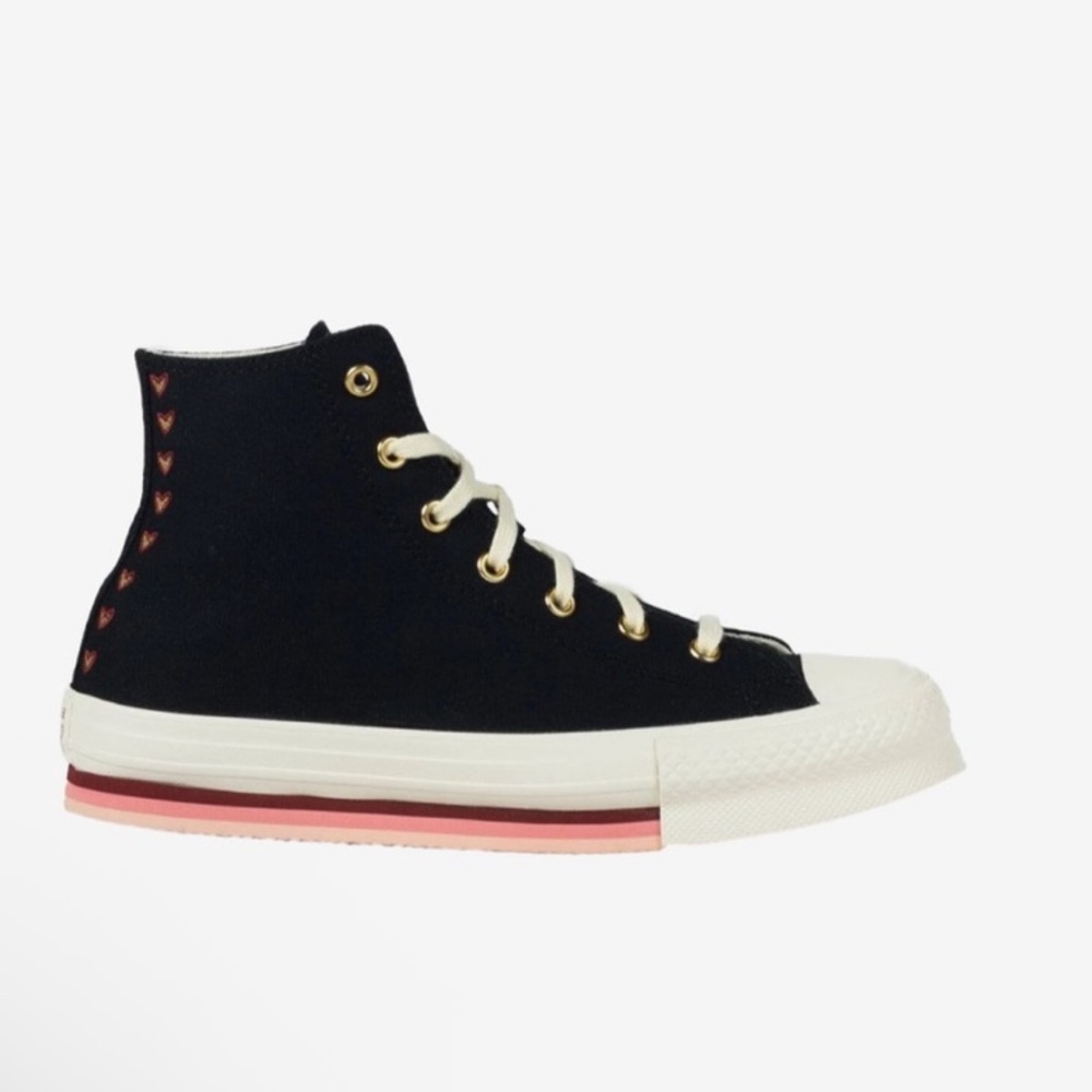 Converse Chuck Taylor All Star EVA Lift Platform High Tops Kids Size 1 - Picture 6 of 8